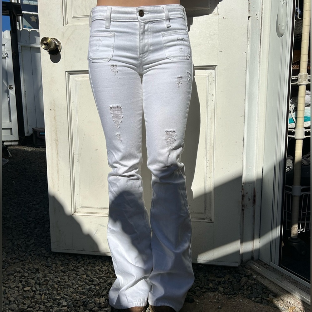 Guess low rise flare jeans